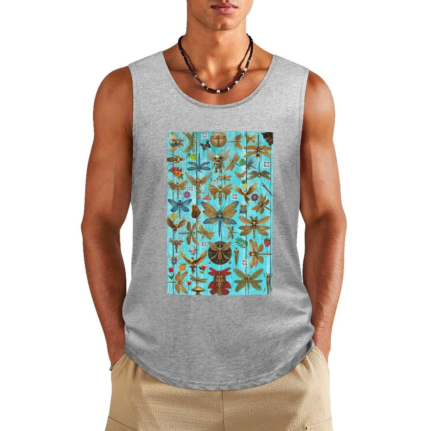 DTF 160gsm Men's Cotton Tank Top BX (Front Printing)