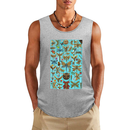 DTF 160gsm Men's Cotton Tank Top BX (Front Printing)