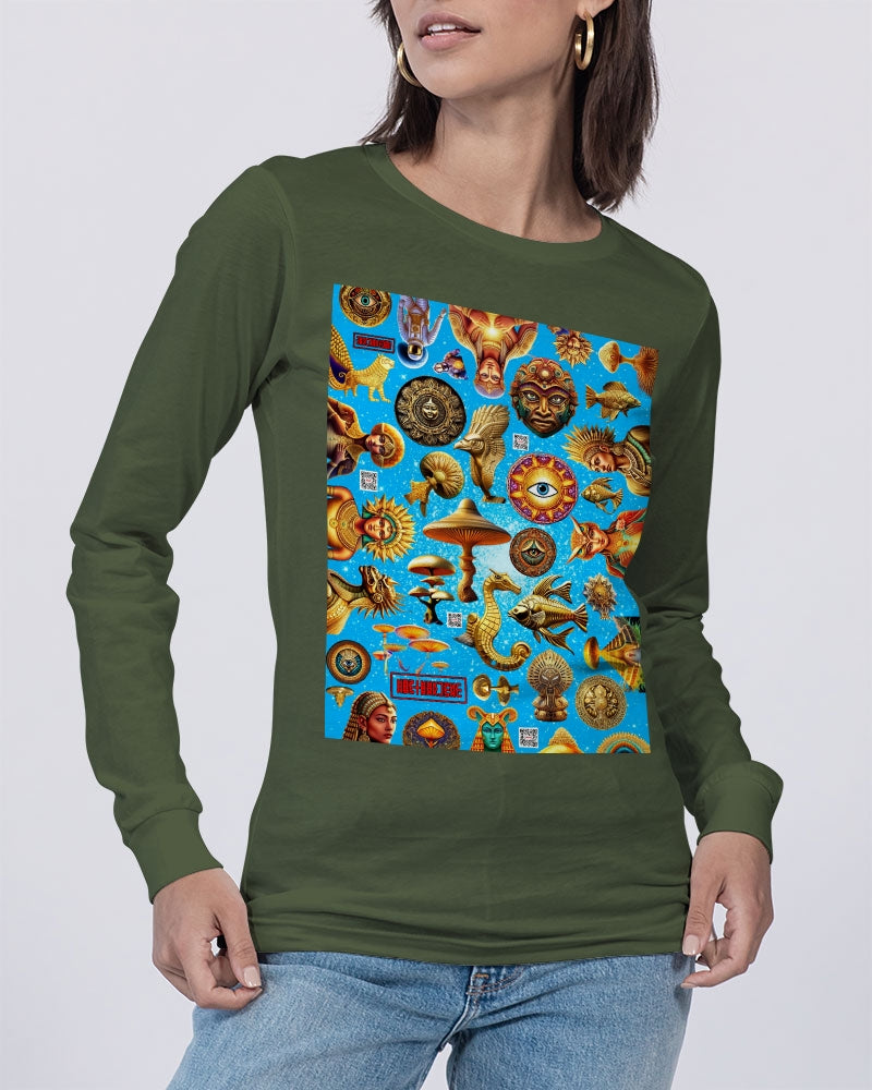 Eye and Face Abstrak Unisex Jersey Long Sleeve Tee | Bella + Canvas