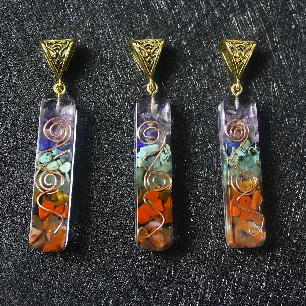 Gravel Seven Chakra Spirit Pendant