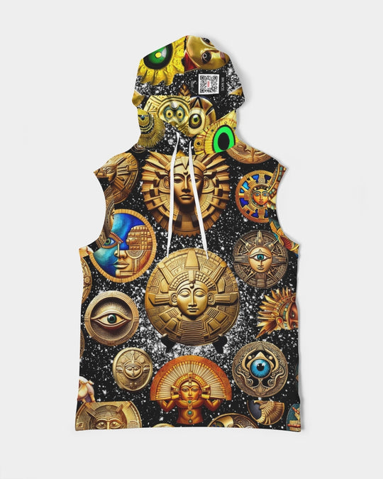 Evil Eye Abtrak Men's All-Over Print Heavyweight Sleeveless Hoodie