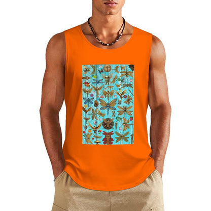 DTF 160gsm Men's Cotton Tank Top BX (Front Printing)