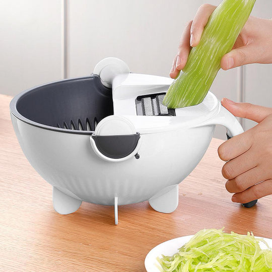 Multi-functional Drain Basket Vegetable Cutter Fruit Kitchen Tools