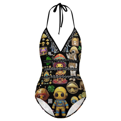 Women's Halter One-Piece Swimsuits YS20001 (All-Over Printing)