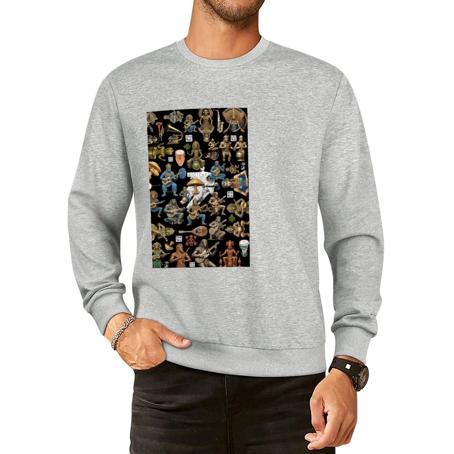 DTF 250gsm Cotton Men's Sweatshirt (Front Printing)