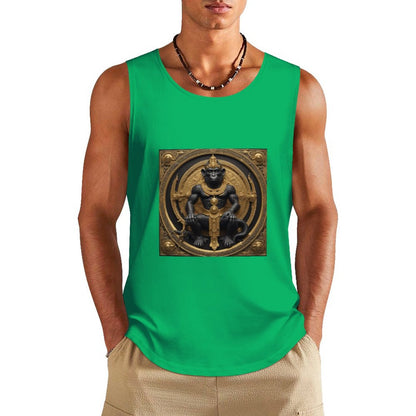 DTF 160gsm Men's Cotton Tank Top BX (Dual-sided Printing)