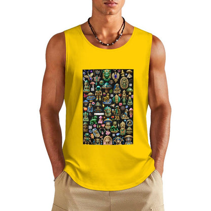 DTF 160gsm Men's Cotton Tank Top BX (Front Printing)