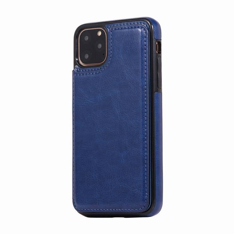 Solid Color Leather Flip Case Cover for iPhone 11 12 13 Pro 7 8 PLUS X XS Max XR