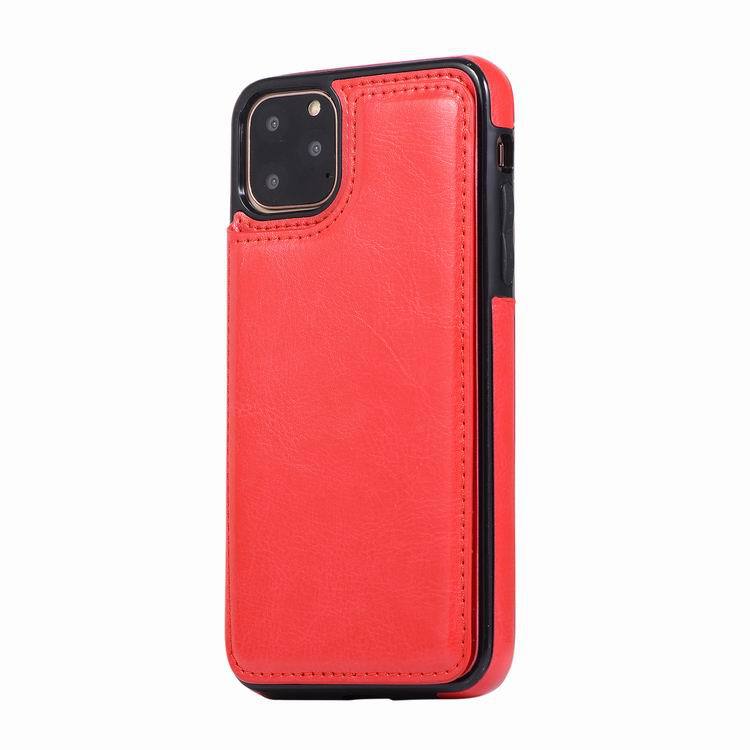 Solid Color Leather Flip Case Cover for iPhone 11 12 13 Pro 7 8 PLUS X XS Max XR