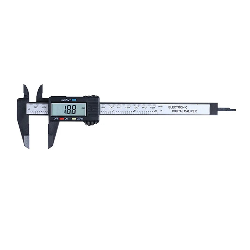 Electronic Conversion Digital Caliper Vernier Micrometer LCD Screen Carbon Fiber Measuring Tool Inch/mm