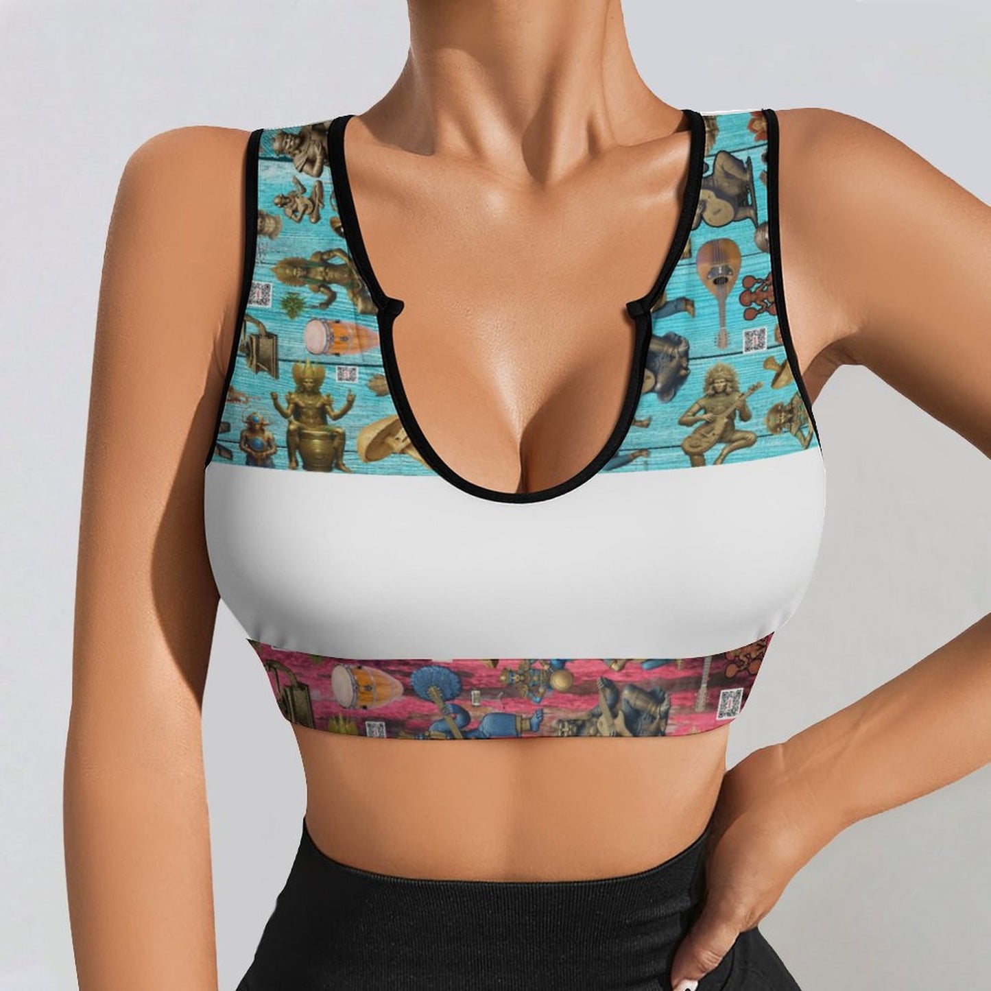 Custom Printed Yoga Tank Tops YJ053 (All-Over Printing)