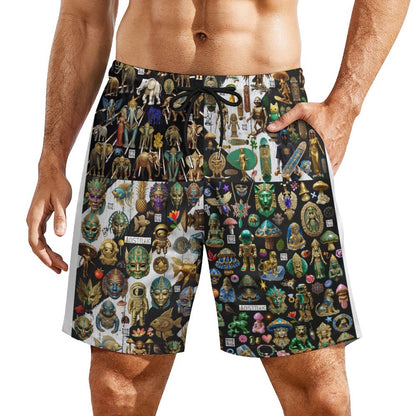 Men's Beach Shorts with 4 Pockets