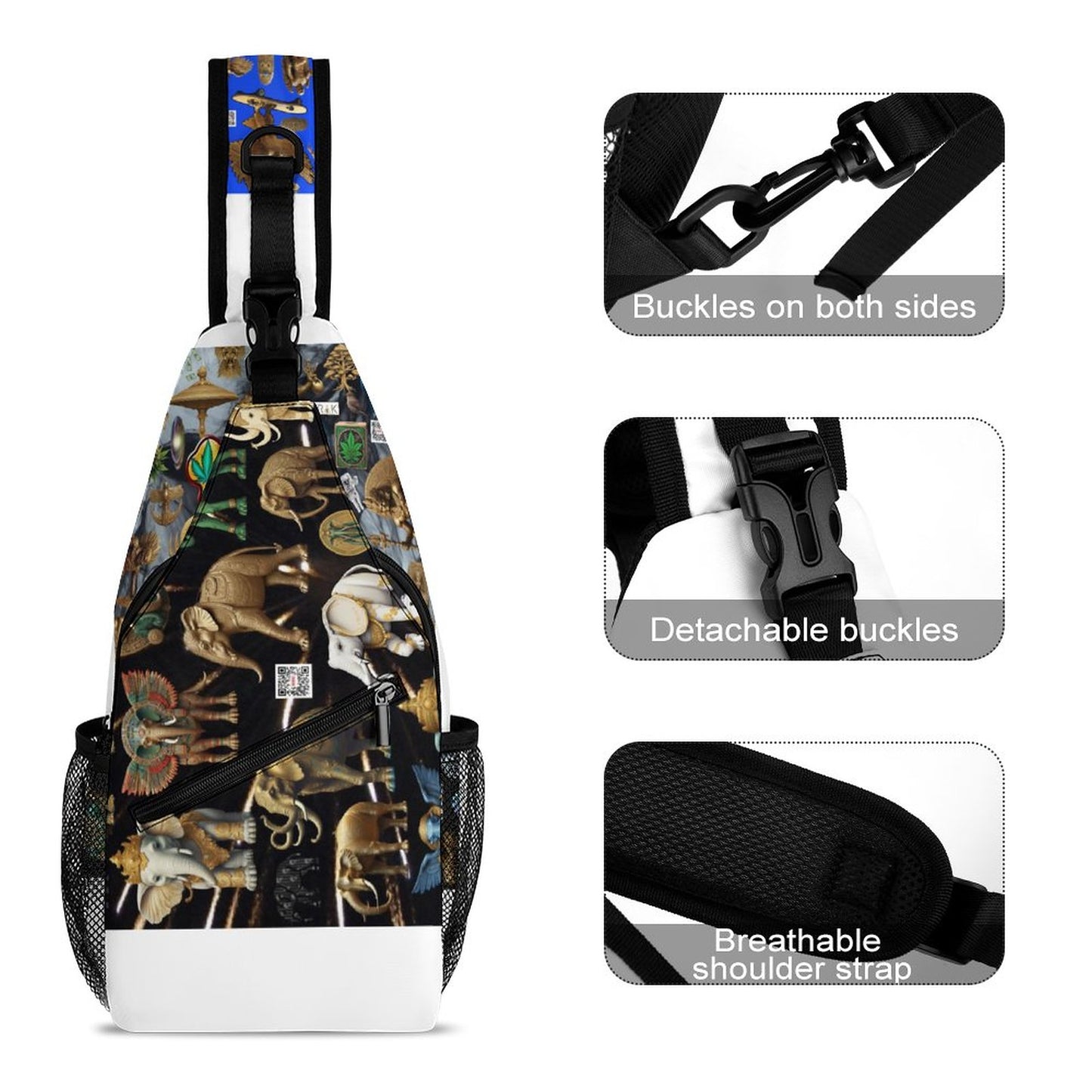 Create Unique Sling Bags with Our durable polyester (All-Over Printing)