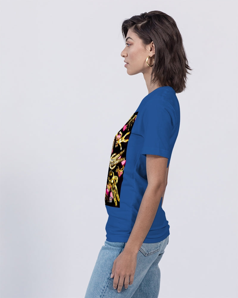 Robotic Abstrak Unisex Jersey V-Neck Tee | Bella + Canvas