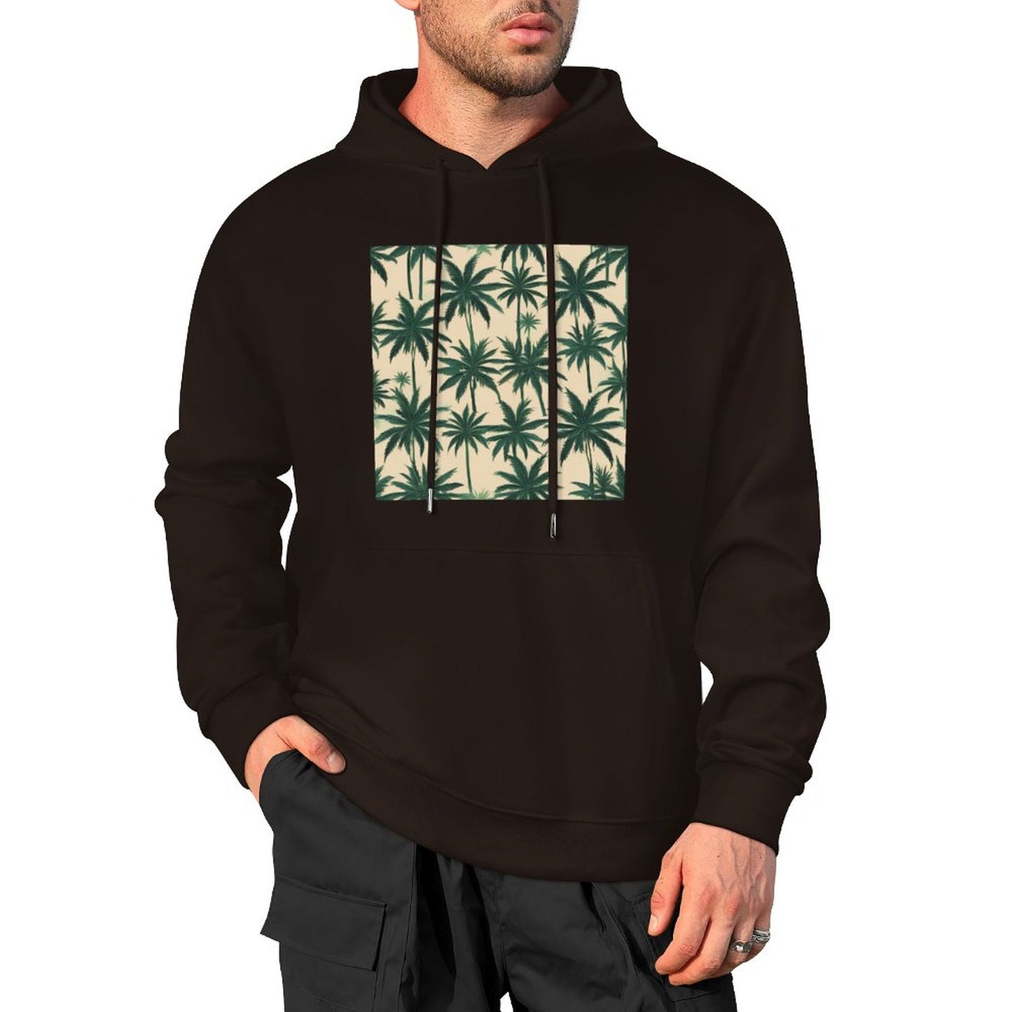 DTF 250gsm Cotton Men's Hoodie with Pocket (Front Printing)