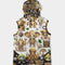 Elephant Collection Men's All-Over Print Heavyweight Sleeveless Hoodie