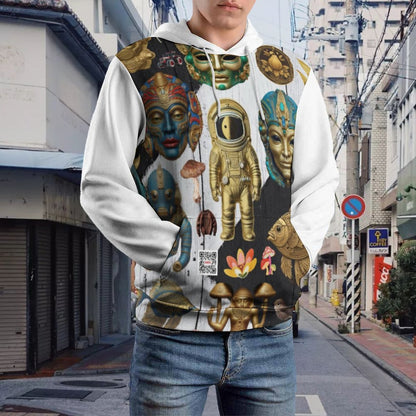 230gsm Men's Cool Hoodie with Double-layer Cap (All-Over Printing)