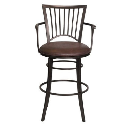 Bayview - Swivel Barstool - Dark Brown