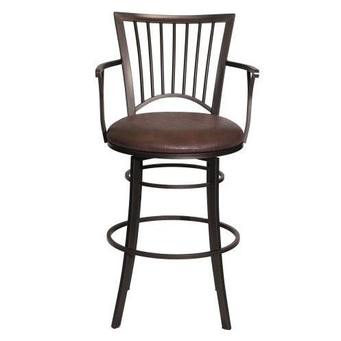 Bayview - Swivel Barstool - Dark Brown