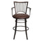 Bayview - Swivel Barstool - Dark Brown