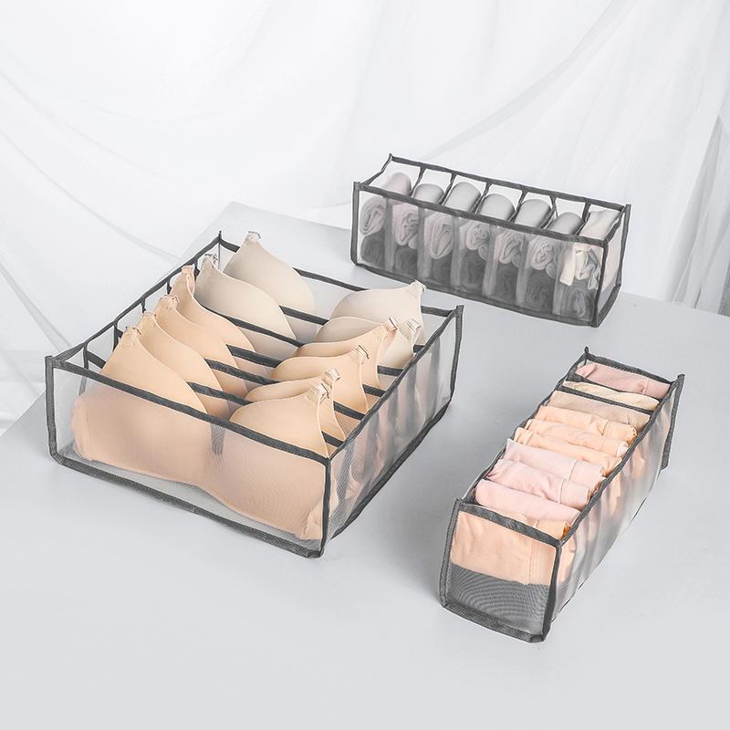 Drawer Type Finishing Grid Underwear Closet Storage Box