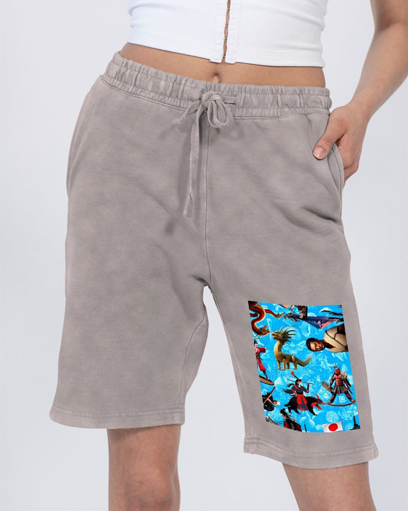 Trendy Abstrak Pattern Unisex Vintage Shorts | Lane Seven