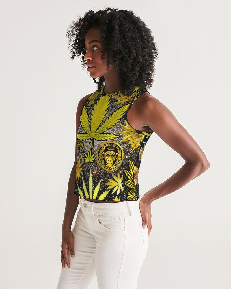 Ancient Abtsrak Women's All-Over Print Cropped Tank