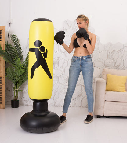 Boxing Punching Bag Inflatable Free-Stand Tumbler Sandbag