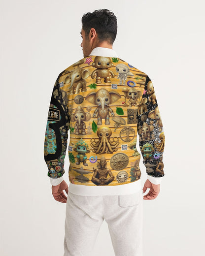 Elephant Collection Men's All-Over Print Track Jacket