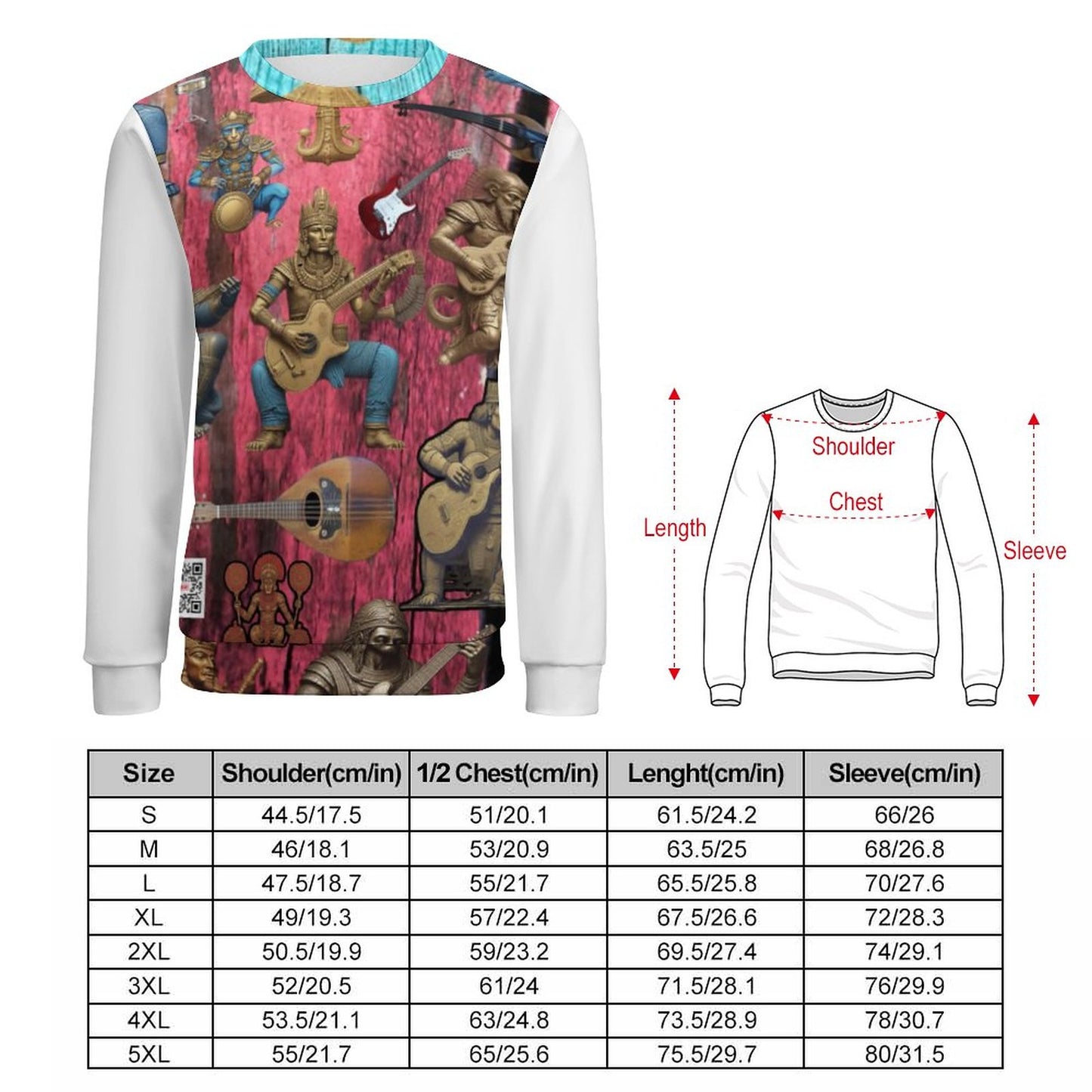 250gsm Round Neck Men's Sweatshirt 4T35 (All-Over Printing)