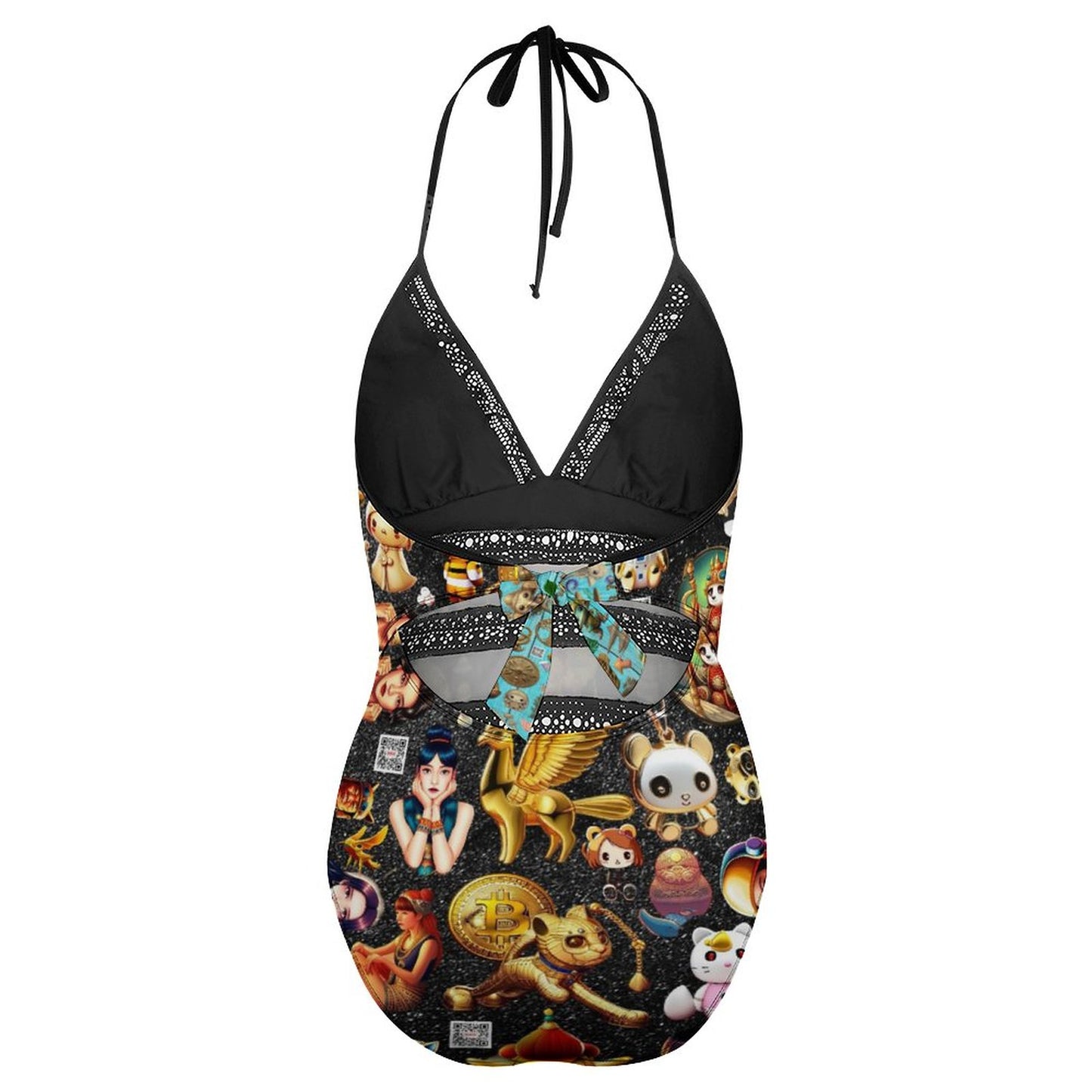 Women's Halter One-Piece Swimsuits YS20001 (All-Over Printing)