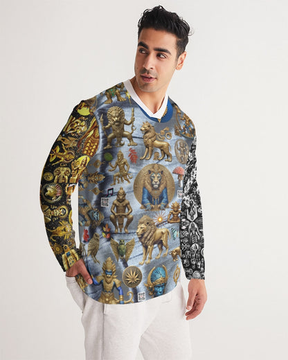 Abstraknyc Men's All-Over Print Long Sleeve Sports Jersey