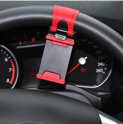 Car Steering Wheel Phone Clip Mount Holder Universal Bike Auto Camera GPS Stand Bracket For Phone