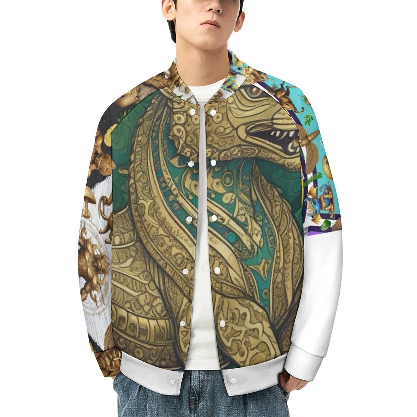 Men's Baseball Jacket (All-Over Printing)