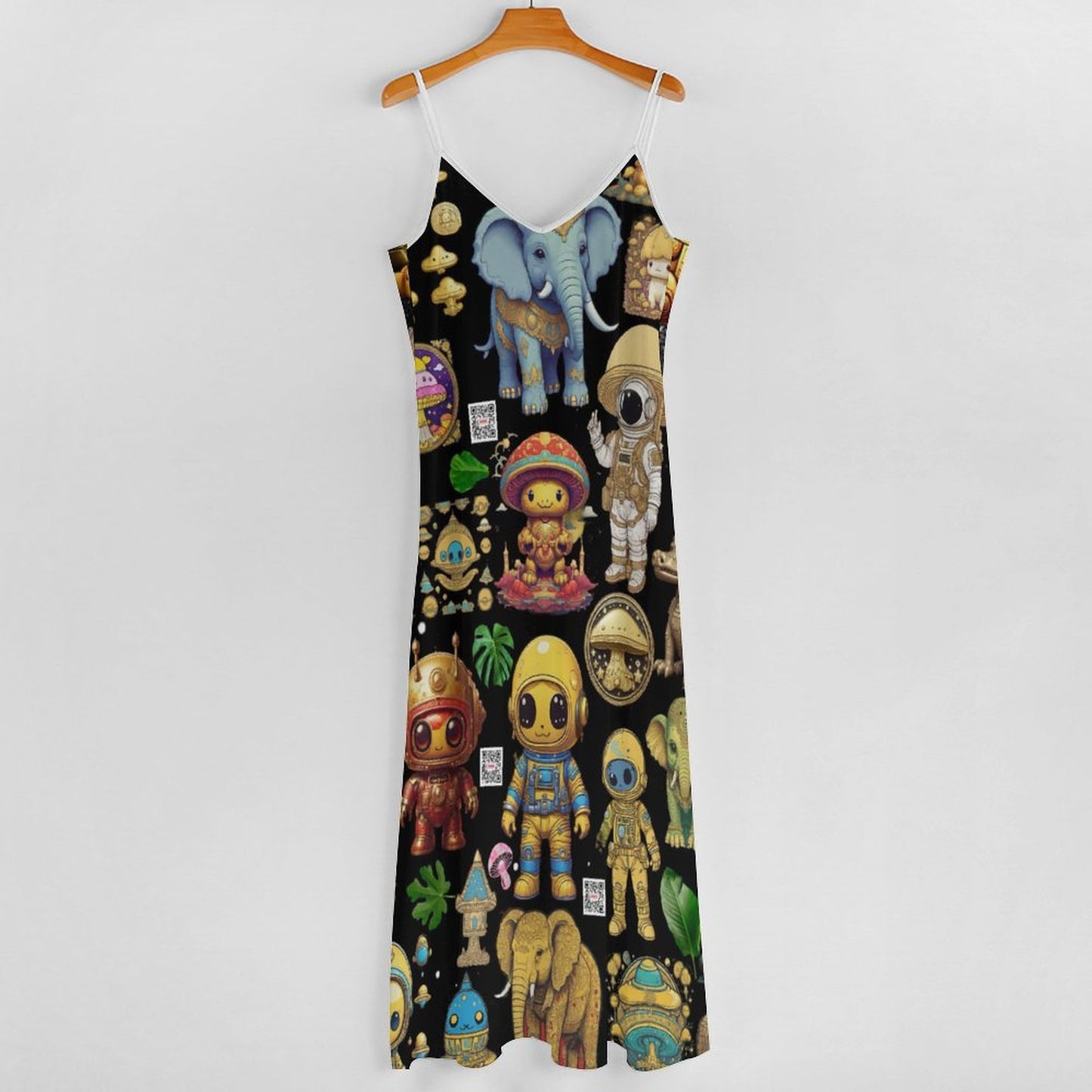 Ankle-length Slip Dress BDQ (All-Over Printing)