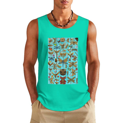 DTF 160gsm Men's Cotton Tank Top BX (Front Printing)