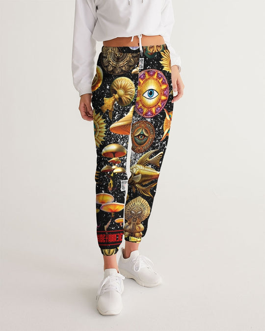 Eye and Face Abstrak Women's All-Over Print Track Pants