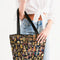 4 Annunaki Abstrak Collection Canvas Zip Tote