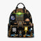 909. All Over Printed PU Backpack