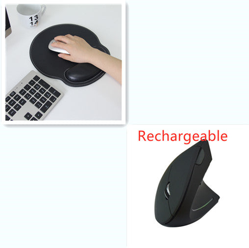 Ergonomic Vertical Wireless Mouse 6 Buttons Optical Mice