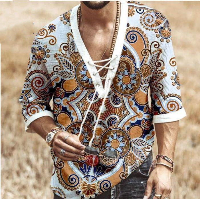 New Large Size Loose Hot style Men Shirts Male T Shirts