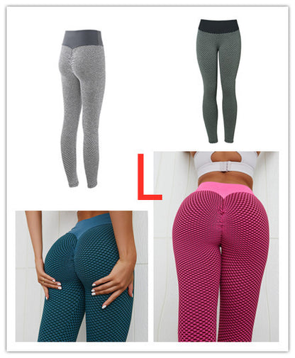 Plaid Leggings Fitness Yoga Pants Women's Seamless High Waist Breathable Gym Leggings