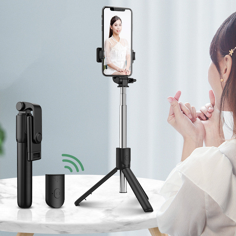 Compatible with Apple, Selfie Stick Mobile Phone Live Broadcast Bracket Integrated Universal Bluetooth Remote Control Tripod