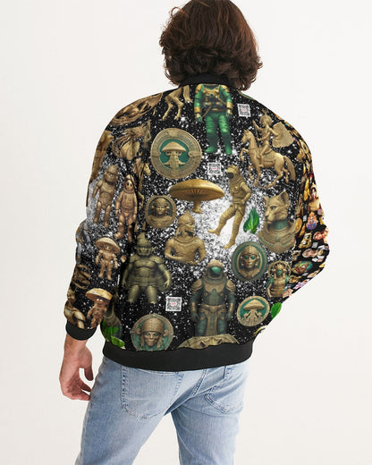 Mushroom Abstak Collection Men's All-Over Print Bomber Jacket