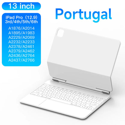 For iPad Magic Keyboard For iPad 10th Pro 11 12.9 3rd/4/5/6th Air 10.9 4/5th Ultra Slim Bluetooth Keyboard for iPad Accessories