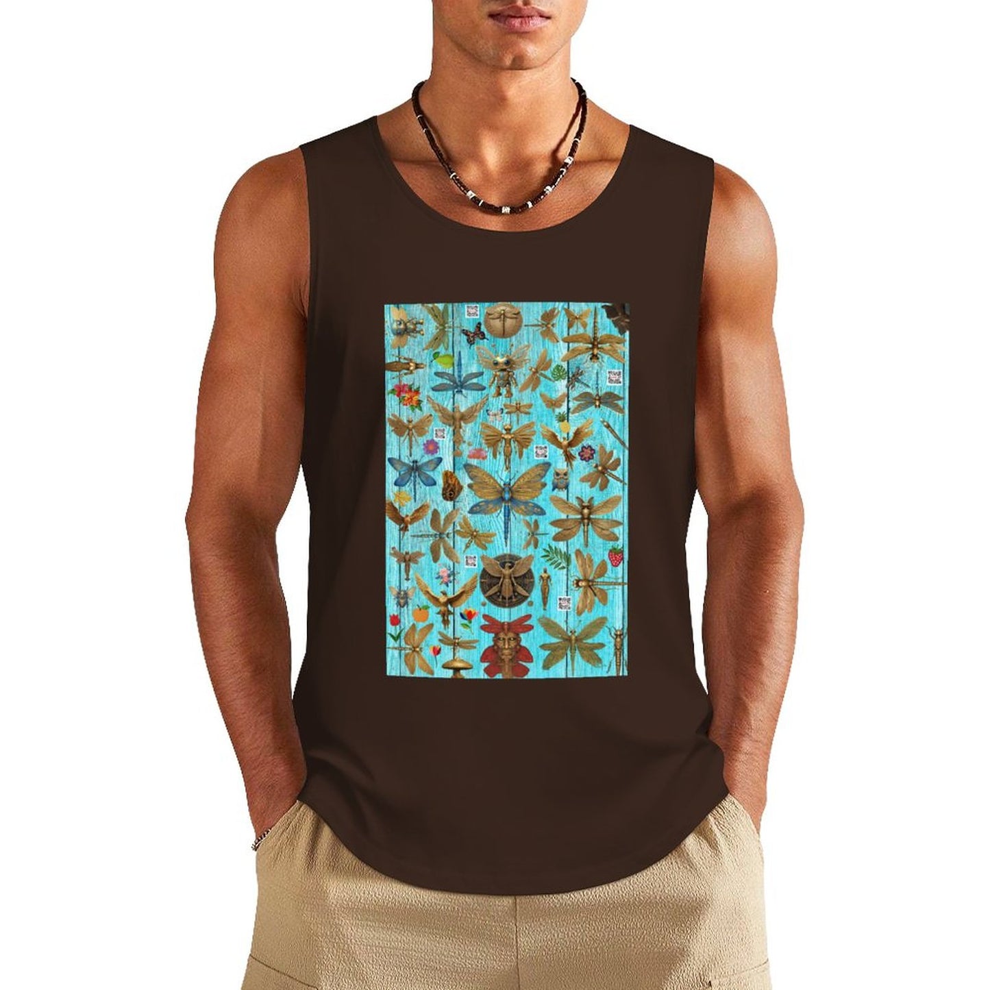 DTF 160gsm Men's Cotton Tank Top BX (Front Printing)