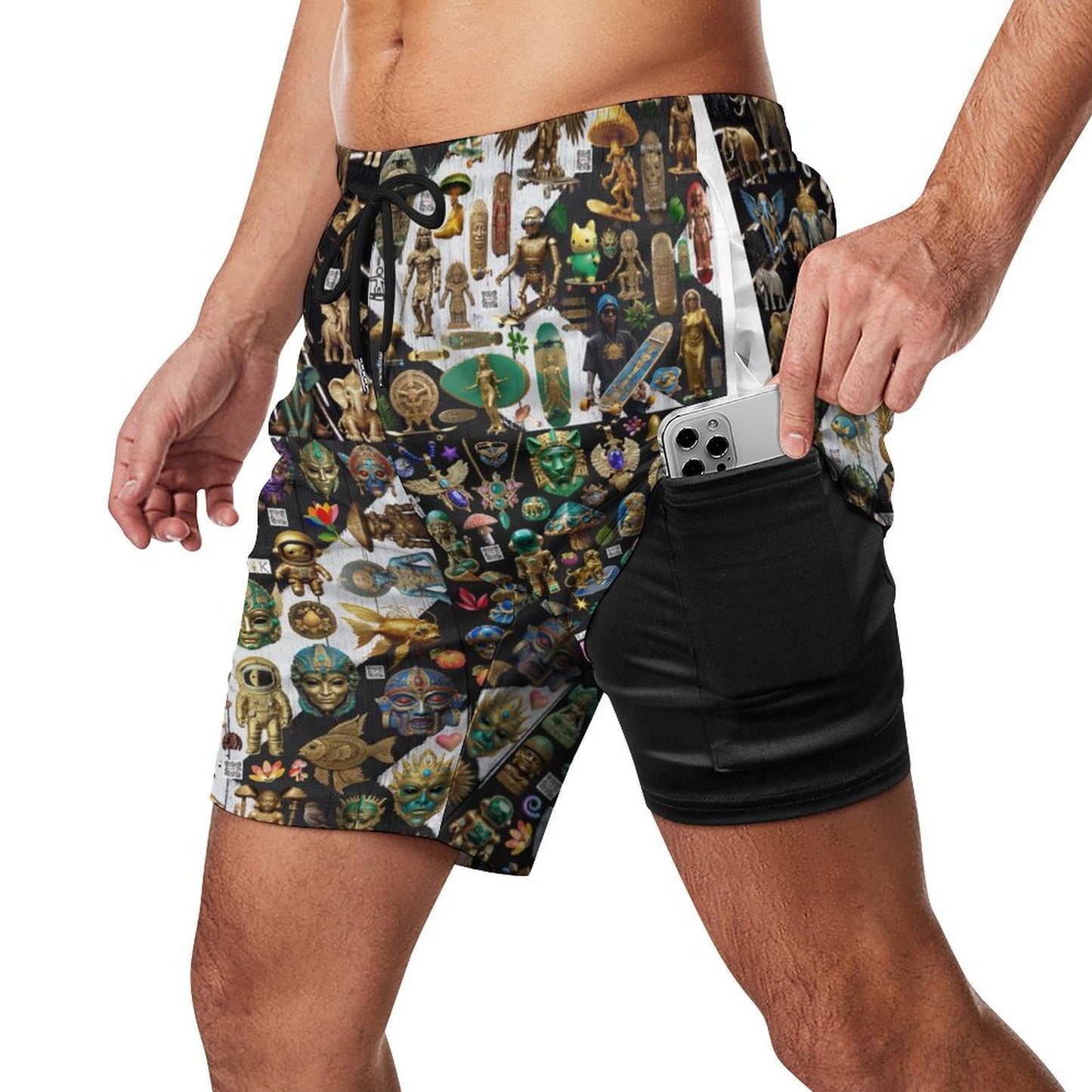 Men's Beach Shorts with 4 Pockets