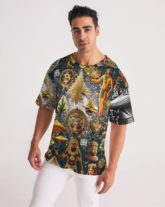 Matrix Vison Men's All-Over Print Premium Heavyweight Tee