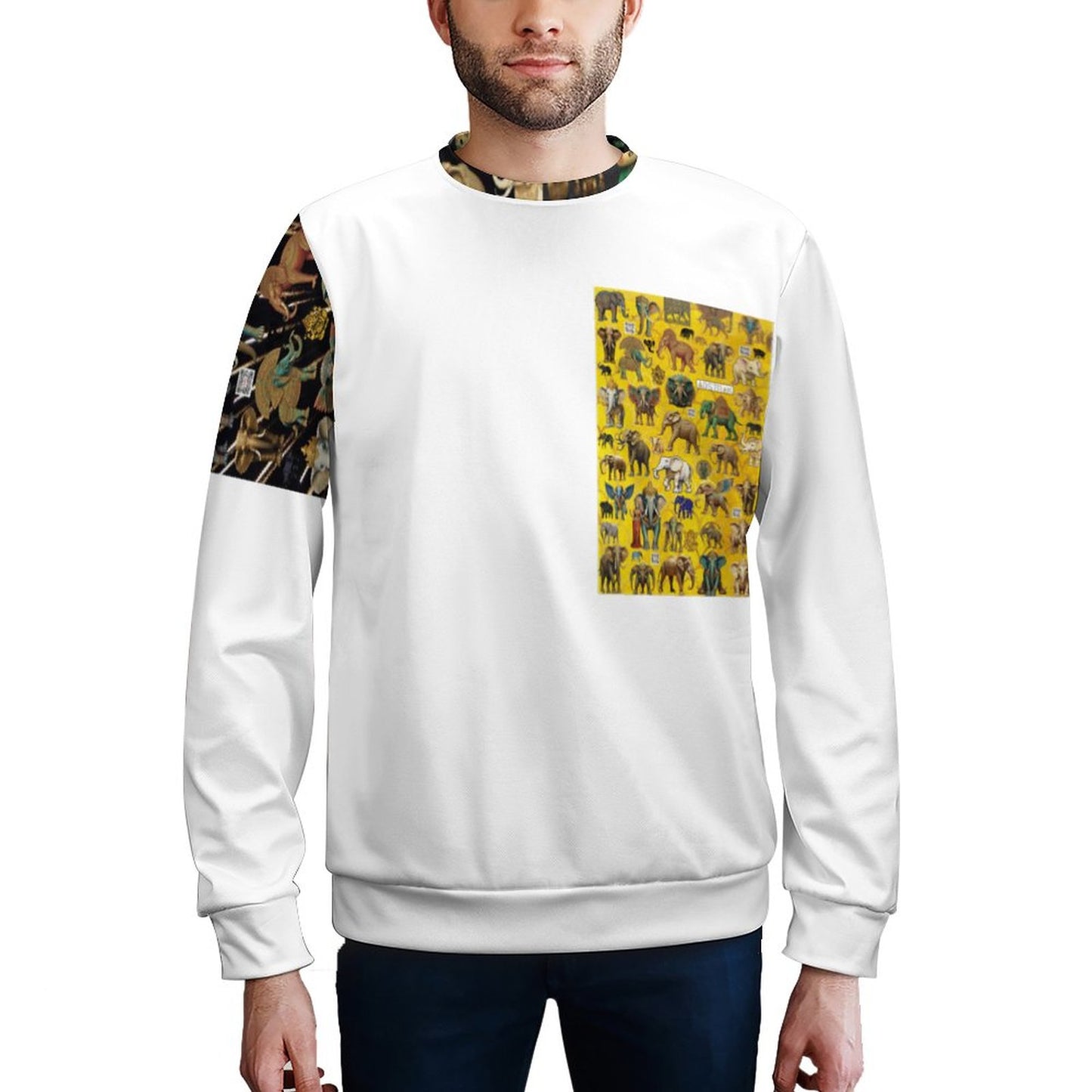 250gsm Round Neck Men's Sweatshirt 4T35 (All-Over Printing)