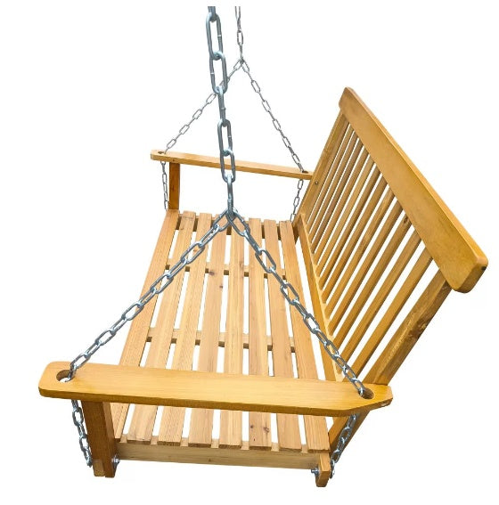 Front Porch Swing With Handrails